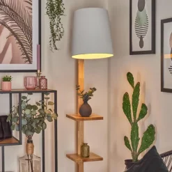 Luminaires Scandinaves-hofstein Kelan Lampadaire Écru, Blanc, 1 lumière