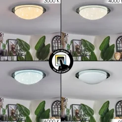 hofstein Kessmansbo Plafonnier LED Blanc, 1 lumière