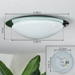 hofstein Kessmansbo Plafonnier LED Blanc, 1 lumière