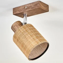 Luminaires Scandinaves-hofstein Kinnared Plafonnier Chrome, Brun foncé, 1 lumière