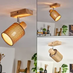 Luminaires Scandinaves-hofstein Kinnared Plafonnier Chrome, Écru, 1 lumière