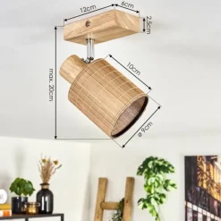 Luminaires Scandinaves-hofstein Kinnared Plafonnier Chrome, Écru, 1 lumière