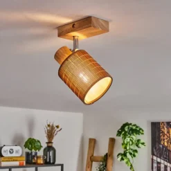 Luminaires Scandinaves-hofstein Kinnared Plafonnier Chrome, Écru, 1 lumière