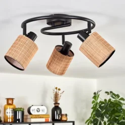 Luminaires Scandinaves-hofstein Kinnared Plafonnier Noir, 3 lumières