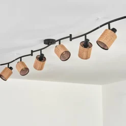 hofstein Kinnared Plafonnier Noir, 6 lumières