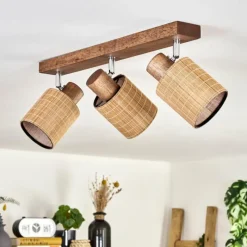 hofstein Kinnared Plafonnier, Spot de plafond Chrome, Brun foncé, 3 lumières