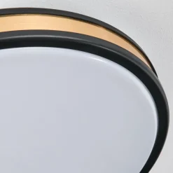 Lampes Dorées-hofstein Kirtland Plafonnier LED Or, Noir, 1 lumière