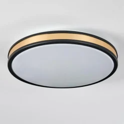 Lampes Dorées-hofstein Kirtland Plafonnier LED Or, Noir, 1 lumière