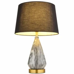 Lampes En Tissu-Luminaires Globo Lighting Kisa Lampe à poser Laiton, 1 lumière