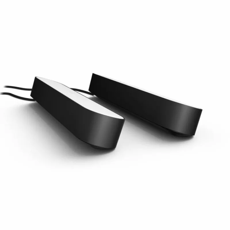 Luminaires Philips Kit de base double Philips Hue Ambiance White & Color Play Lightbar LED Noir, 2 lumières, Changeur de couleurs