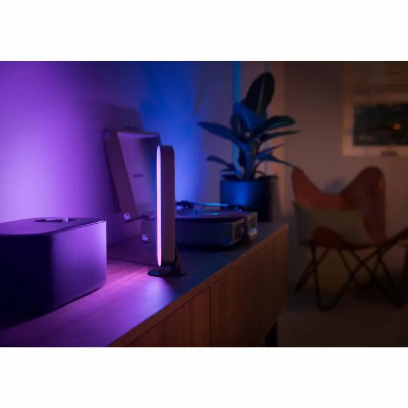 Luminaires Philips Kit de base double Philips Hue Ambiance White & Color Play Lightbar LED Noir, 2 lumières, Changeur de couleurs