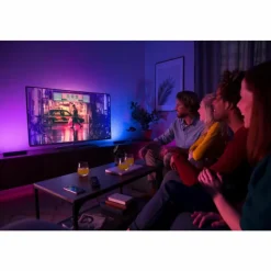 Luminaires Philips Kit de base double Philips Hue Ambiance White & Color Play Lightbar LED Noir, 2 lumières, Changeur de couleurs