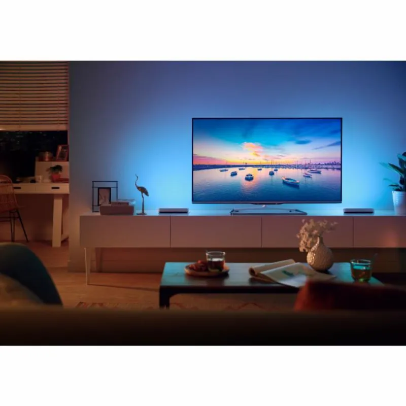 Luminaires Philips Kit de base Philips Hue Ambiance White & Color Play Lightbar LED Noir, Blanc, 1 lumière, Changeur de couleurs
