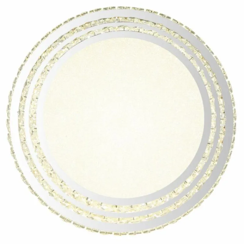 Luminaires Globo Lighting Klara Plafonnier LED Chrome, 1 lumière, Télécommandes* Éclairage Led