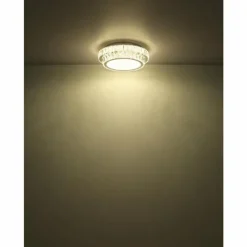 Luminaires Globo Lighting Klara Plafonnier LED Chrome, 1 lumière, Télécommandes* Éclairage Led