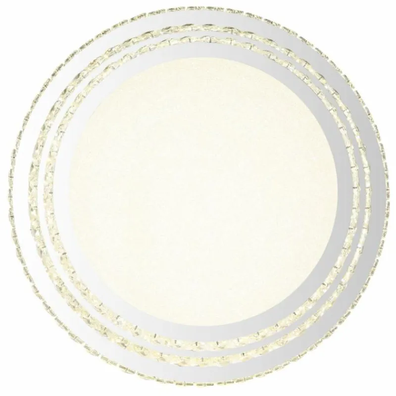 Luminaires Globo Lighting Klara Plafonnier LED Chrome, 1 lumière, Télécommandes* Éclairage Led