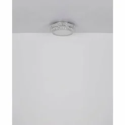 Luminaires Globo Lighting Klara Plafonnier LED Chrome, 1 lumière, Télécommandes* Éclairage Led