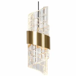 Lampes Dorées-Luminaires Lucide KLIGANDE Suspension LED Or, 1 lumière