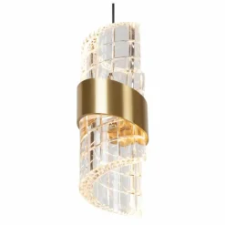 Lampes Dorées-Luminaires Lucide KLIGANDE Suspension LED Or, Laiton, 3 lumières
