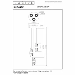 Luminaires Lucide KLIGANDE Suspension LED Noir, 3 lumières* Éclairage Led