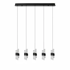 Luminaires Lucide KLIGANDE Suspension LED Noir, 5 lumières* Suspensions