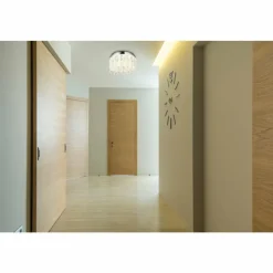 Luminaires Globo Lighting Klunka Plafonnier LED Chrome, 1 lumière, Télécommandes