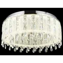 Luminaires Globo Lighting Klunka Plafonnier LED Chrome, 1 lumière, Télécommandes