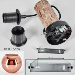 hofstein Koyoto Applique murale Écru, Noir, 1 lumière