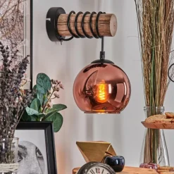 hofstein Koyoto Applique murale Écru, Noir, 1 lumière