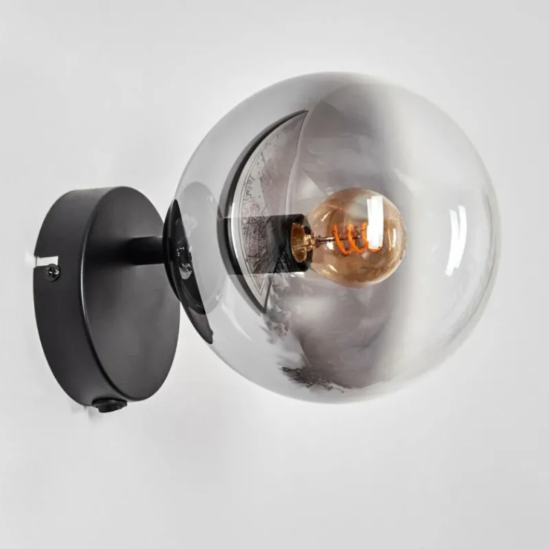 hofstein Koyoto Boule lumineuse, Applique murale, Spot mural Clair, Fumé, 1 lumière
