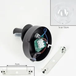 hofstein Koyoto Boule lumineuse, Applique murale, Spot mural Clair, 1 lumière