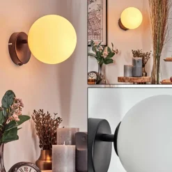 hofstein Koyoto Boule lumineuse, Applique murale, Spot mural Blanc, 1 lumière