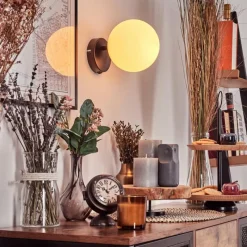 hofstein Koyoto Boule lumineuse, Applique murale, Spot mural Blanc, 1 lumière