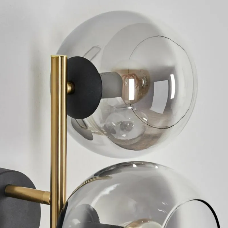 Lampes Dorées-hofstein Koyoto Boule lumineuse, Applique murale Or, Noir, 3 lumières