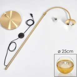 hofstein Koyoto Boule lumineuse, Lampadaire Laiton, 1 lumière