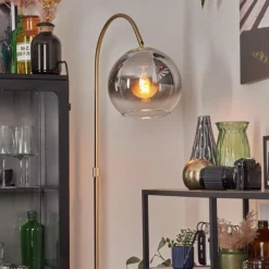 hofstein Koyoto Boule lumineuse, Lampadaire Laiton, 1 lumière