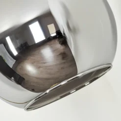 Suspension Verre Fumé-hofstein Koyoto Boule lumineuse, Lampadaire Laiton, 1 lumière