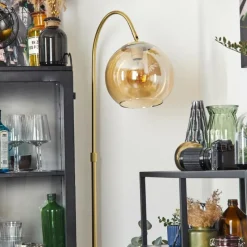 hofstein Koyoto Boule lumineuse, Lampadaire Laiton, 1 lumière