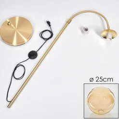 hofstein Koyoto Boule lumineuse, Lampadaire Laiton, 1 lumière