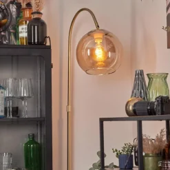 hofstein Koyoto Boule lumineuse, Lampadaire Laiton, 1 lumière