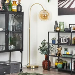 hofstein Koyoto Boule lumineuse, Lampadaire Laiton, 1 lumière