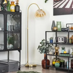 hofstein Koyoto Boule lumineuse, Lampadaire Laiton, 1 lumière