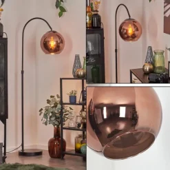 hofstein Koyoto Boule lumineuse, Lampadaire Cuivré, 1 lumière