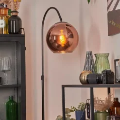 hofstein Koyoto Boule lumineuse, Lampadaire Cuivré, 1 lumière