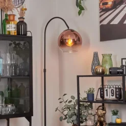 hofstein Koyoto Boule lumineuse, Lampadaire Clair, Cuivré, 1 lumière