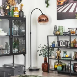 hofstein Koyoto Boule lumineuse, Lampadaire Clair, Cuivré, 1 lumière