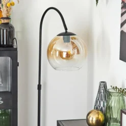 hofstein Koyoto Boule lumineuse, Lampadaire Ambre, Clair, 1 lumière