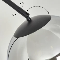hofstein Koyoto Boule lumineuse, Lampadaire Chrome, Clair, Fumé, 1 lumière