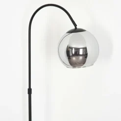 hofstein Koyoto Boule lumineuse, Lampadaire Chrome, Fumé, 1 lumière