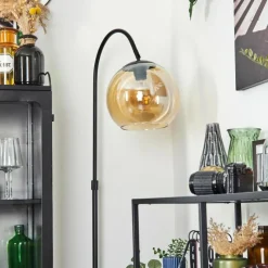 hofstein Koyoto Boule lumineuse, Lampadaire Ambre, 1 lumière